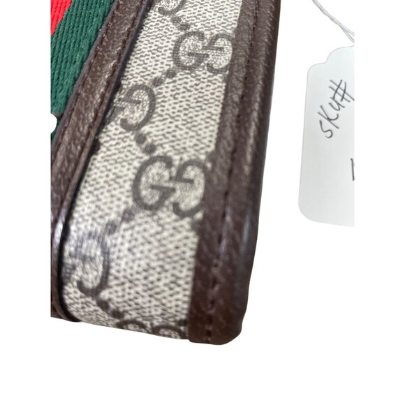Gucci GG Supreme Canvas Ophidia womans brown red green crossbody SKU 8797 - Picture 4 of 16